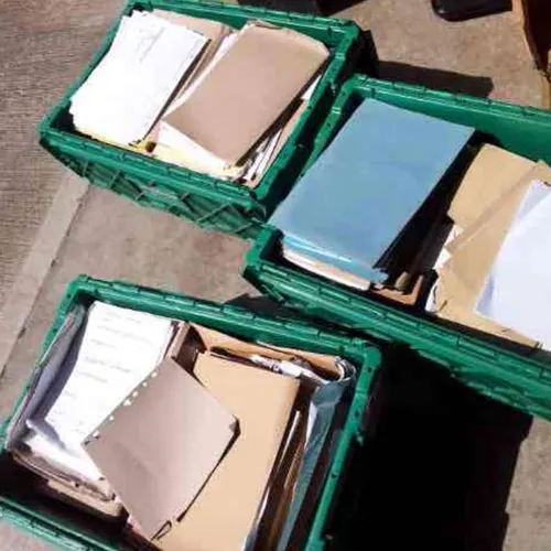 Full Crate of Bumph (Paperwork & Filled Folders)