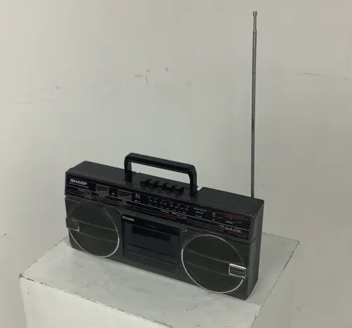 Black Sharp Radio and Cassette System / Player
