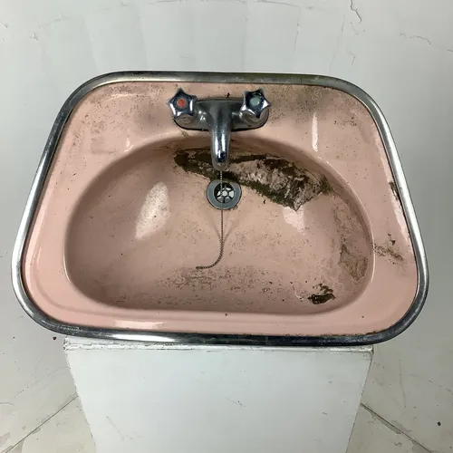 Pink Metal Sink