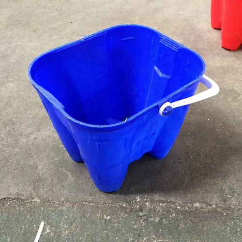 Blue Plastic Sand Castle Bucket
