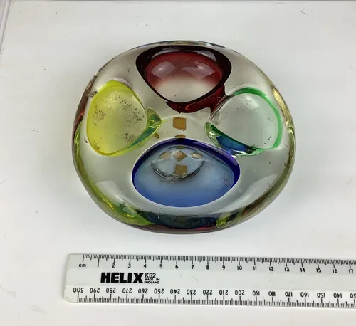 Multicolour Glass Ashtray
