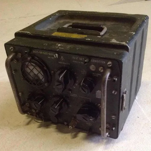 Military Green Metal Test Set Box