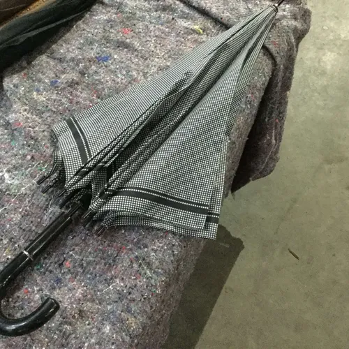 Black and grey umbrella