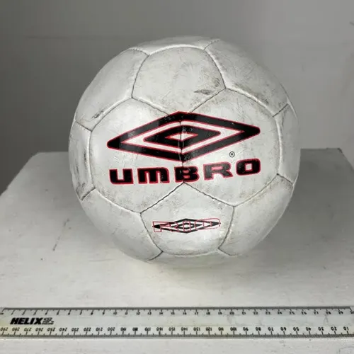 White Black and Red Umbro Football