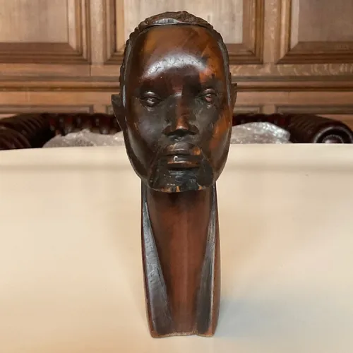 Wooden Face/Bust Ornament