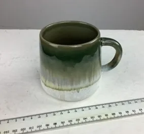 Green and White Gradient Mug