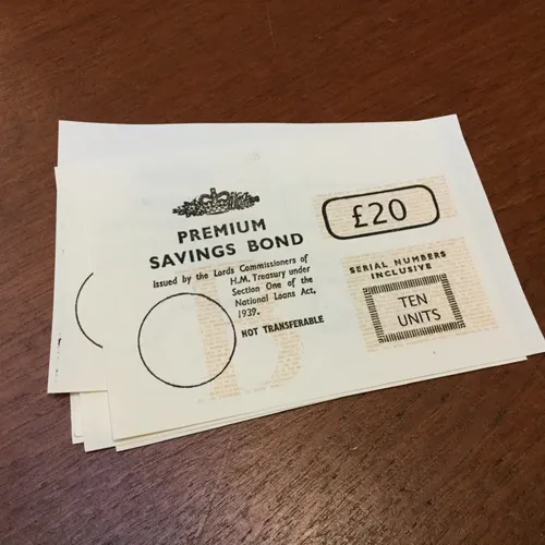 Quantity of Premium Savings Bonds