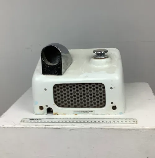 White and Silver Hand Dryer