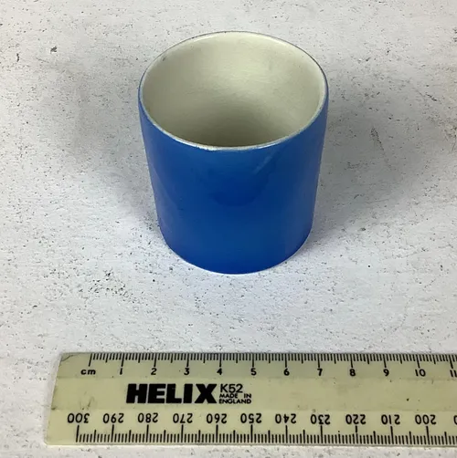 Blue with White Inner Ceramic Cup