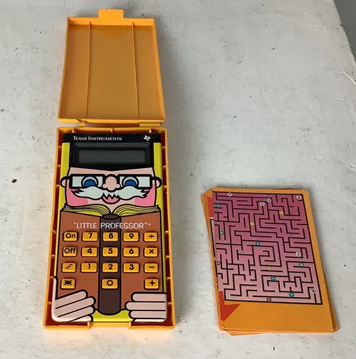 Yellow Texas Instruments Little Professor Learning Game