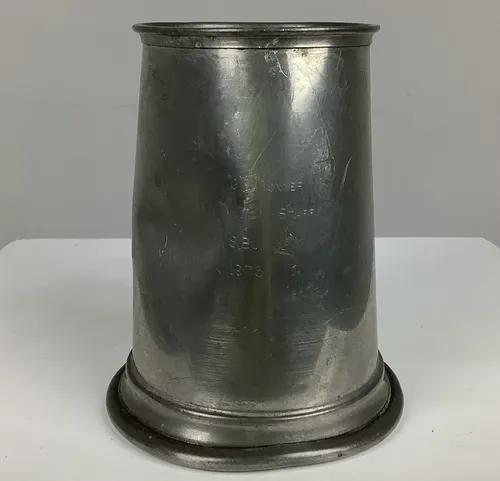 Engraved Pewter Tankard