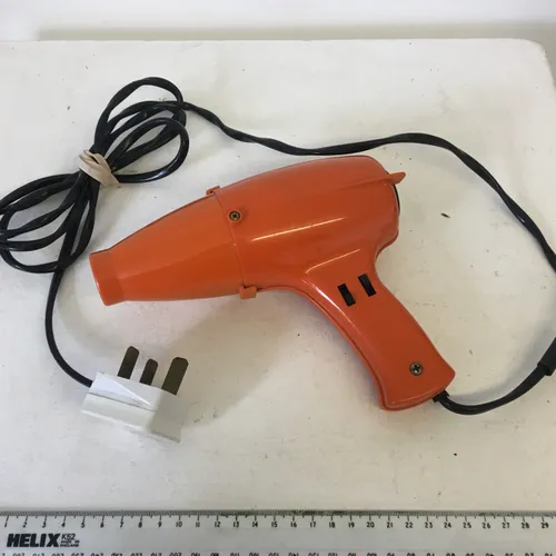Moulinex hairdryer, retro orange, 1970s 