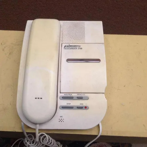 Binatone Telecorder 2100 white corded telephone with answering machine