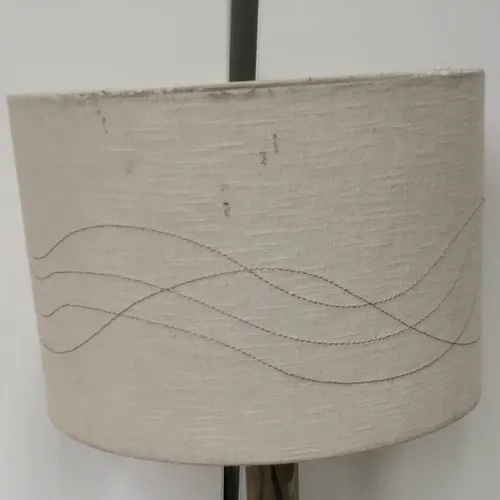 Cream lampshade with line detail