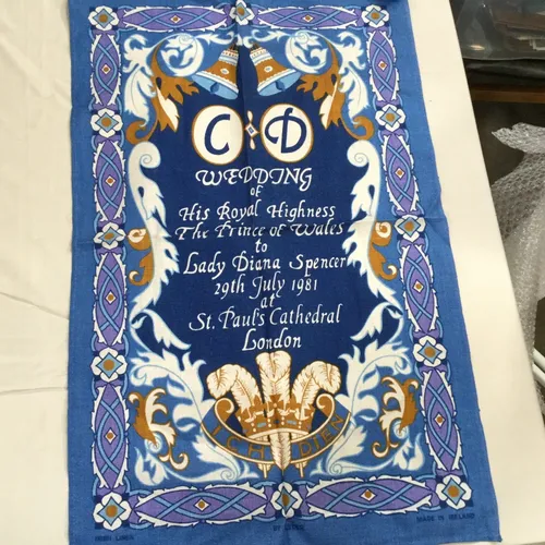 Period Royal Wedding Tea Towel