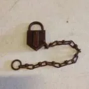 Rusted / Aged Padlock and Chain