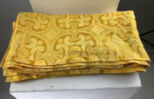 Yellow Patterned Curtains 