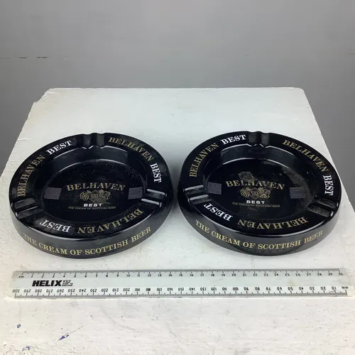 Black Plastic Belhaven Best Ashtray