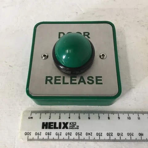 Green + Chrome Door Release Button