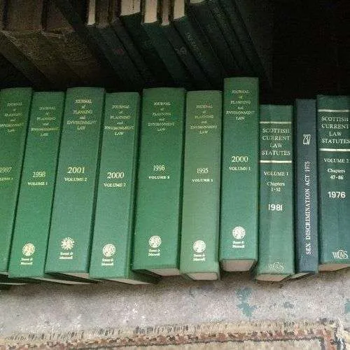 Green Hardback Law Books - Per Foot