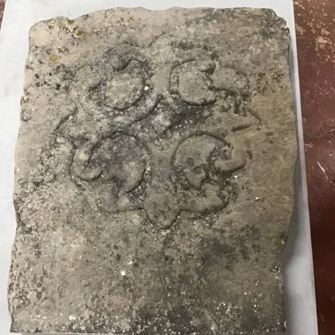 Fake Celtic Gravestone 6 (Faded engraved Celtic design)