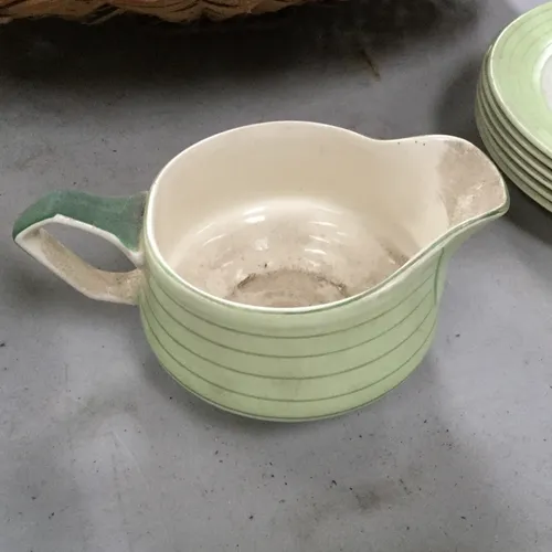 Green striped milk jug (as part of 901720)