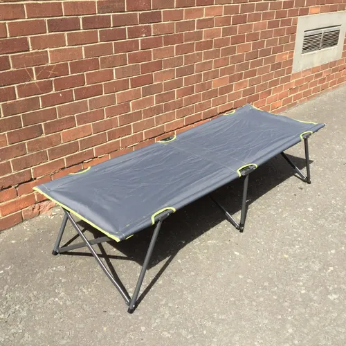 Green and Grey Camp Bed