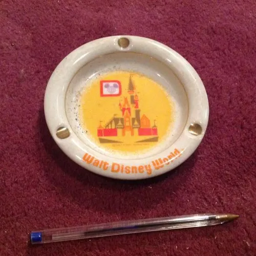 Period World Disney World Ceramic Ashtray