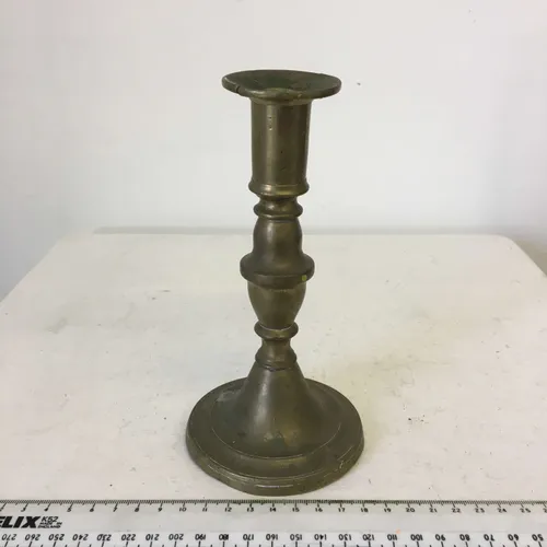 Single brass candlestick