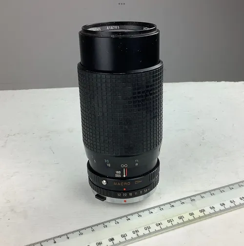 Black Macro Zoom Lens