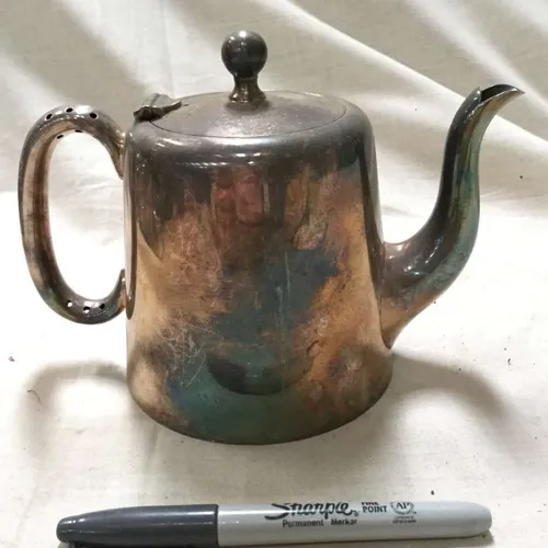 Unpolished Metal Teapot