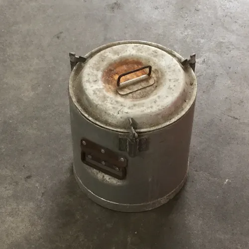 Round Metal Lidded Container 2