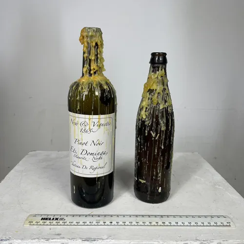 Various Wax Covered Bottles
