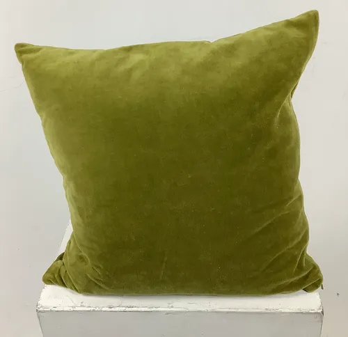 Square Green Velvet Cushion