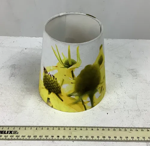 Small Yellow and White Floral Lampshade