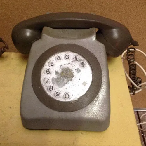 soft dummy brown GPO style rotary dial telephone