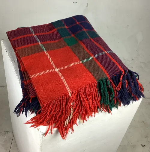 Red Blue and Green Tartan Blanket