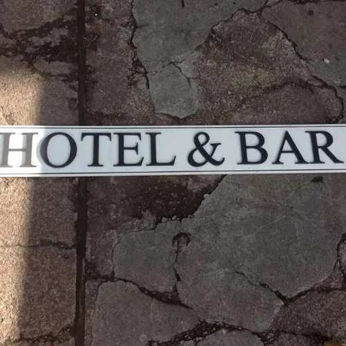 Hotel and Bar sign