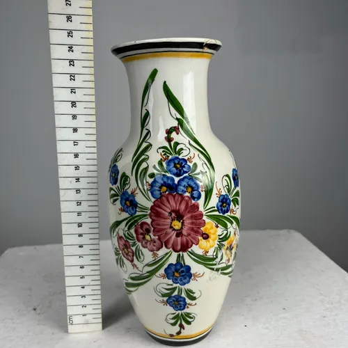 White and Floral Vase