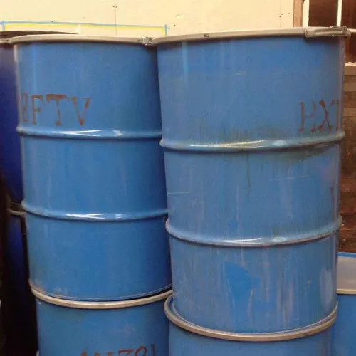 metal blue oil drums