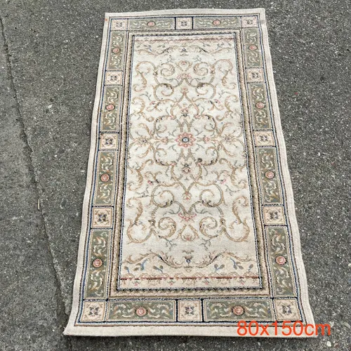 Pale Green and Ivory/Cream Rug