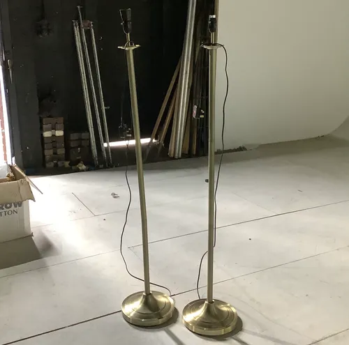 Brushed Brass Floor Lamp (1 available)