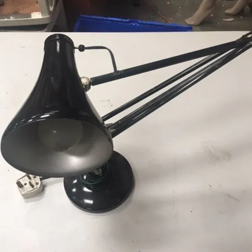 Black period anglepoise lamp