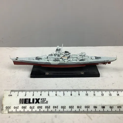 Scharnhorst Model Boat with Plaque