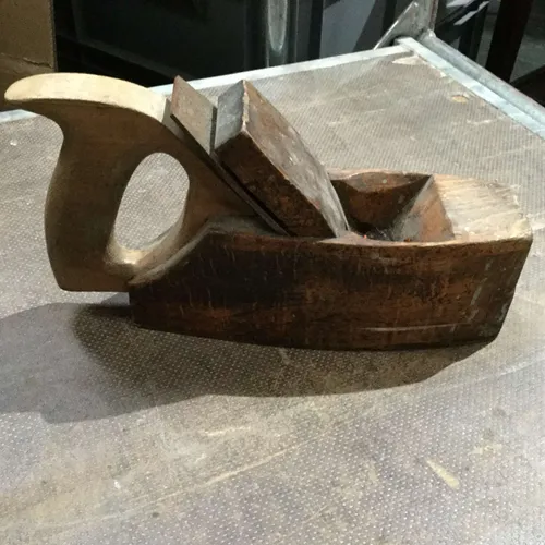 Small wooden wood planer