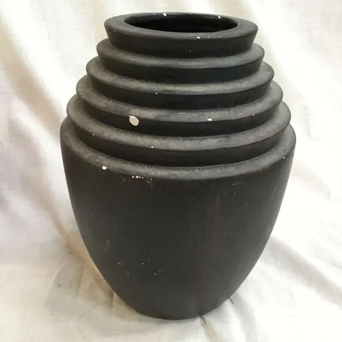 Large dark wood planter