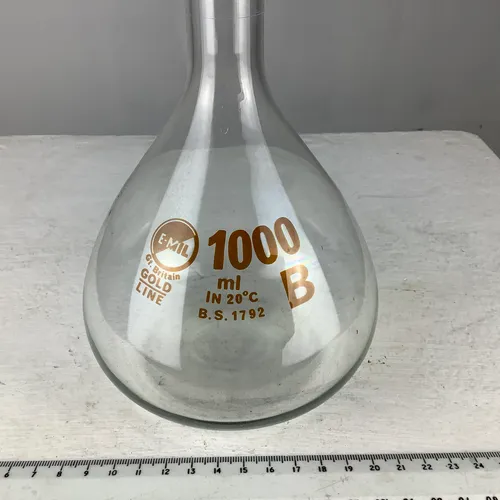E-mil B Gold Line 1000ml glass flask