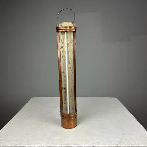 Early 20th Century John Lilley & Son Thermometer with Copper Base