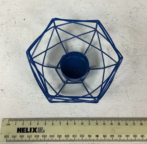 Blue Wire Tea Light Holder