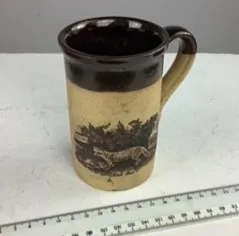 Brown and Cream Fox Mug